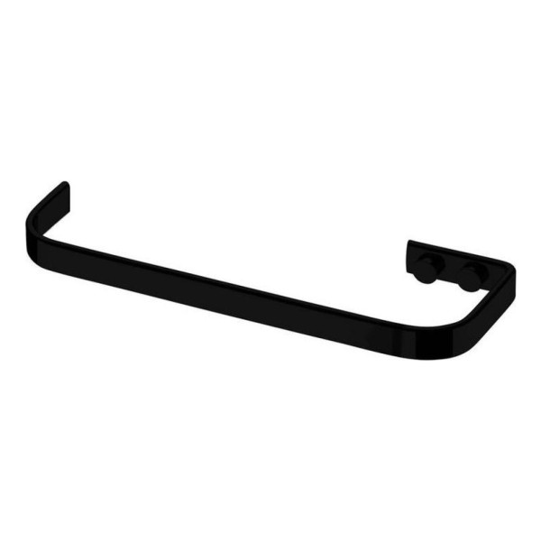 Toallero Negro Acero Inoxidable 30cm Con Tornillo Future - Imagen 2