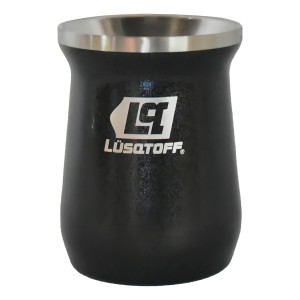 Mate Acero Inoxidable 300 Ml Lusqtoff Matl-9 Color Negro