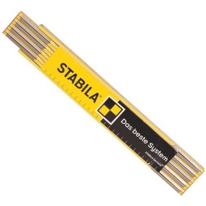 Metro Stabila Plegable Madera 2mts Aleman