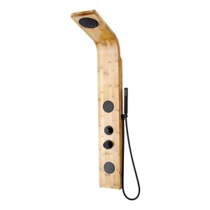 Panel Barral Columna De Ducha Bamboo Marrón
