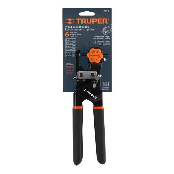 Pinza Sacabocados 9 Para Cuero Lona Plástico Cartón Truper - Imagen 4