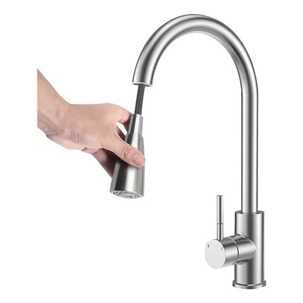 Grifo De Cocina Monocomando Extensible 5 Años Garantia - Imagen 2