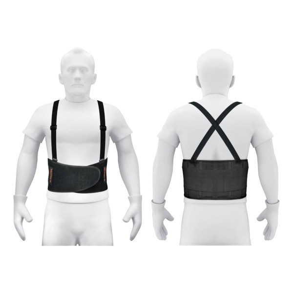 Faja Lumbar Con Tirantes Ajustables Trabajo Y Carga Truper - Imagen 2