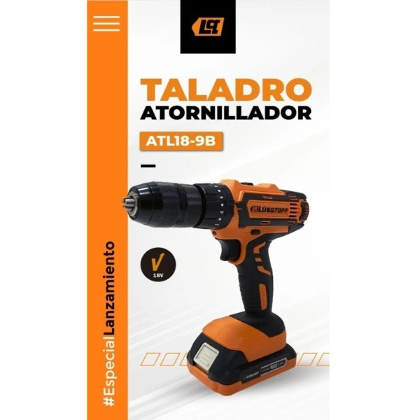 Taladro Atornillador Percutor 13mm Lusqtoff 2 Bat Profes - Imagen 5