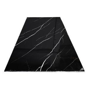 Placa Pvc Panel Revestimiento Mármol Negro 2.44 X 1.22 Mts