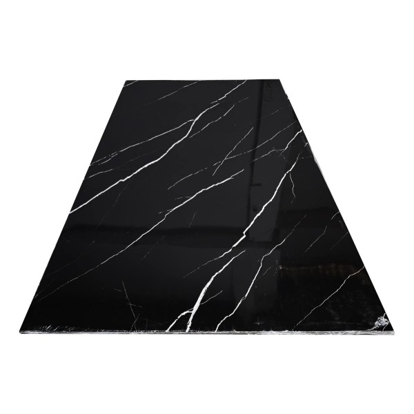 Placa Pvc Panel Revestimiento Mármol Negro 2.44 X 1.22 Mts