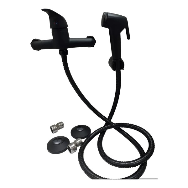 Ducha Higiénica Bidet Monocomando Negro 2 Años De Garantía - Imagen 4