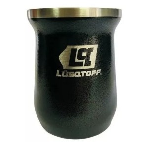 Mate Acero Inoxidable Térmico 300 Ml Vaso Lusqtoff Negro