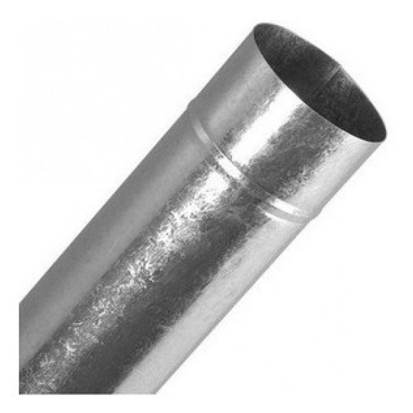 Caño Chapa Galvanizado 12 Cm X 1 Mt Estufa - Imagen 2