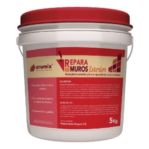 Mezcla Cementicia Repara Muros Exterior Grieta Fisura Urumix