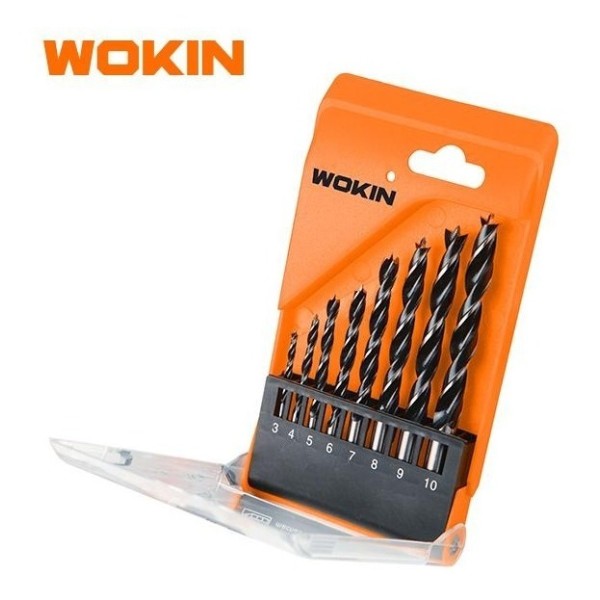 Mechas P/madera 8pc 3,4,5,6,8,10mm C/organizador Wokin - Imagen 3