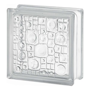 Ladrillo De Vidrio 19 X 19 Clear Sponge Pack X 5