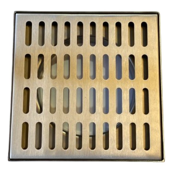 Rejilla Con Marco Para Baño 15x15cm Acero Inoxidable - Imagen 3