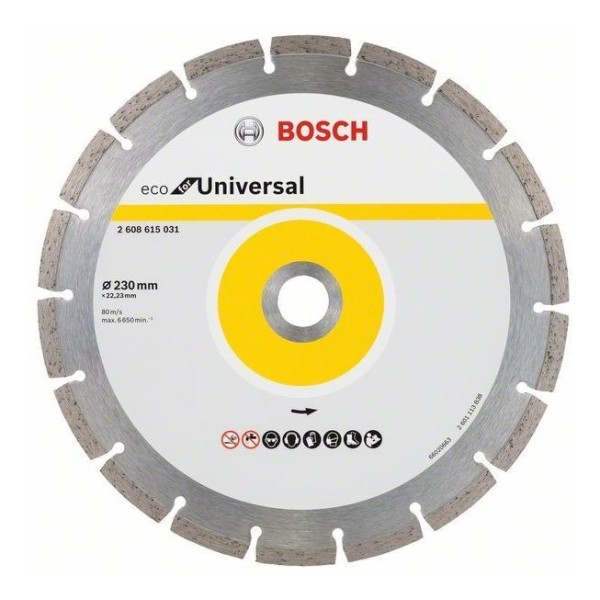Discocorte Diamantados Segmentados Universales 230mm Bosch