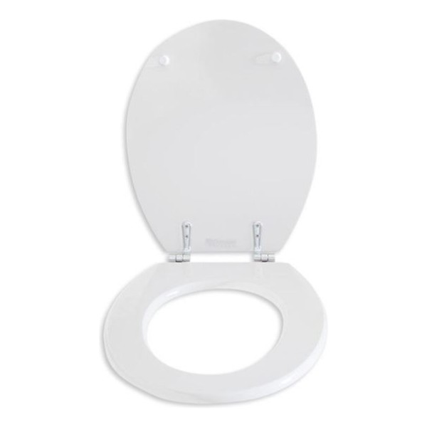 Tapa Para Inodoro Madera Color Blanco Herraje Metálico