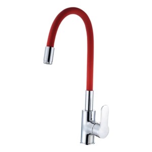 Monocomando Cocina Mesada Pico Alto Flexible 5 Años Garantía