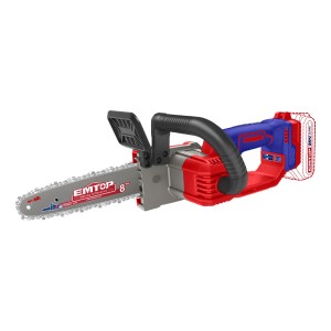 Mini Motosierra A Bateria 20v 8 S/batería Emtop Color Rojo