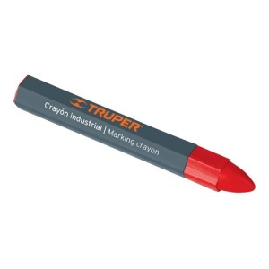 Crayón Tiza Industrial Rojo 12 Cm Truper 101687