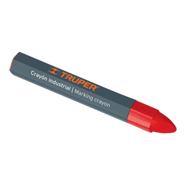 Crayón Tiza Industrial Rojo 12 Cm Truper 101687