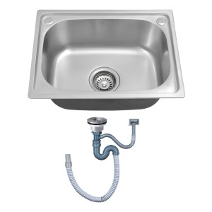 Pileta Simple Acero Inoxidable Bacha De Sobreponer Cocina