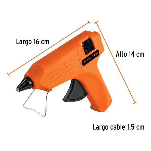 Pistola Silicona Caliente 25w Truper 13mm C/tubos Incluidos - Imagen 4