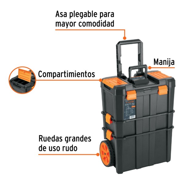 Caja Para Herramientas 19x25 3 En 1 Desmontable Truper - Imagen 3