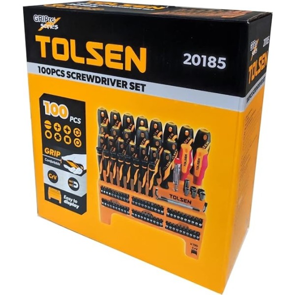 Juego Destornilladores 100 Piezas Tolsen Pro 20185 - Imagen 2