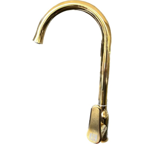 Grifería Monocomando Cocina Mesada Dorado Oro Rimontti - Imagen 2