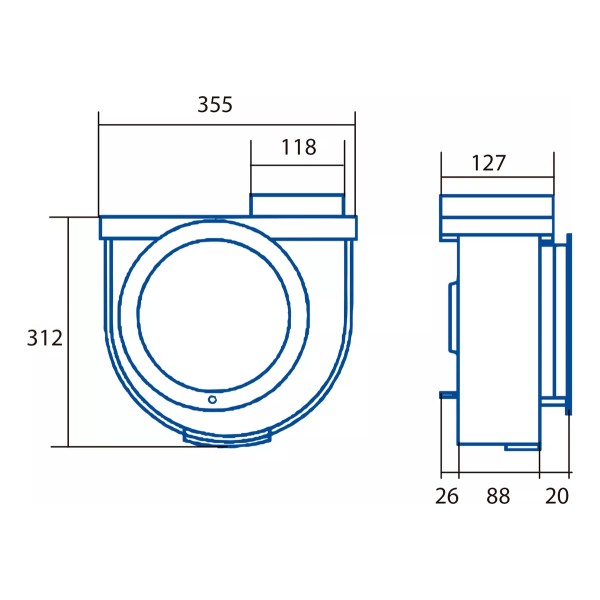 Extractor Cocina Tipo Turbina Metalica Cata Gs600 480m3/h - Imagen 4