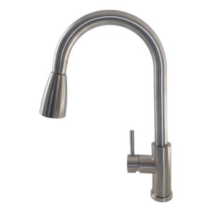 Grifo De Cocina Monocomando Wico Extensible Acero Inox 54634