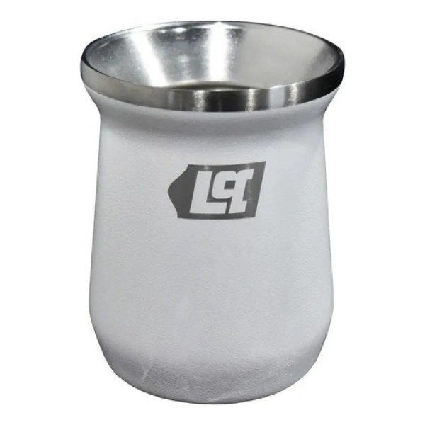 Mate De Acero Inoxidable 300ml Lusqtoff Blanco Matlb-9