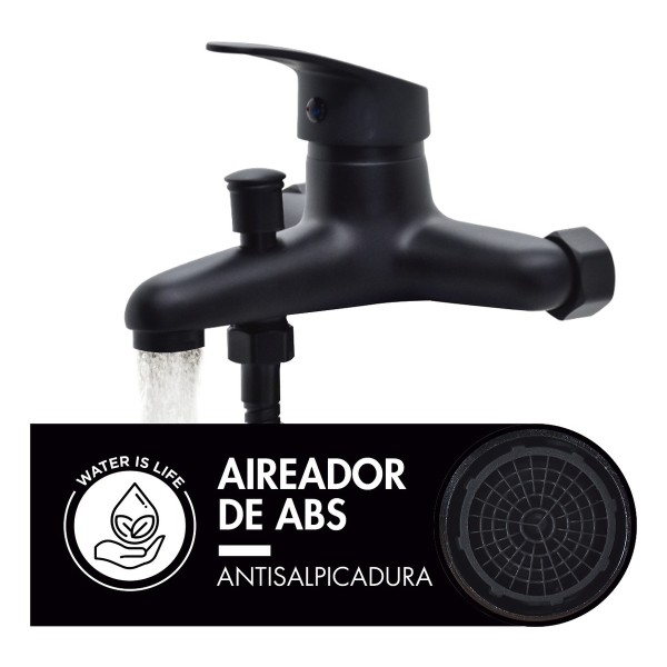 Monocomando Ducha Con Transferencia 4k Negro 2 Años Garantia - Imagen 2