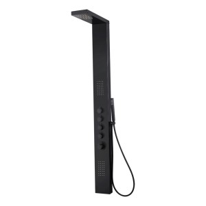 Panel Barral Columna De Ducha Color Negro