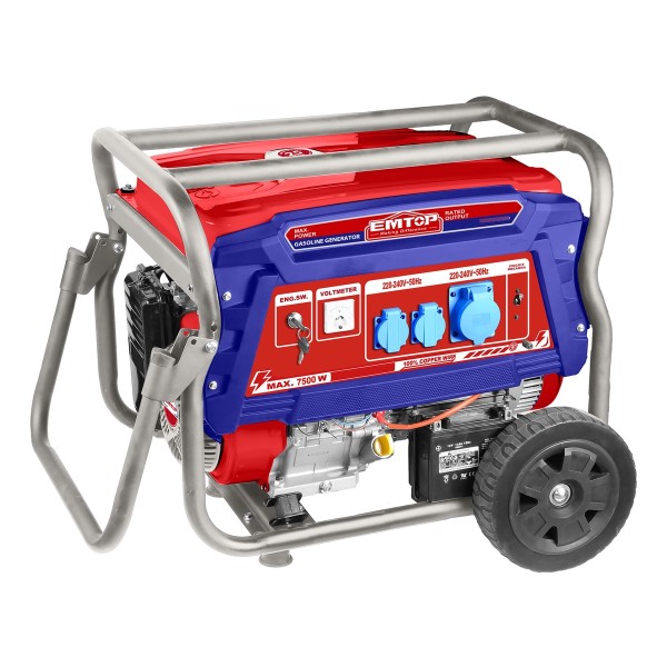 Generador A Nafta 6.5 Kw Arranque Electrico Y Manual Emtop