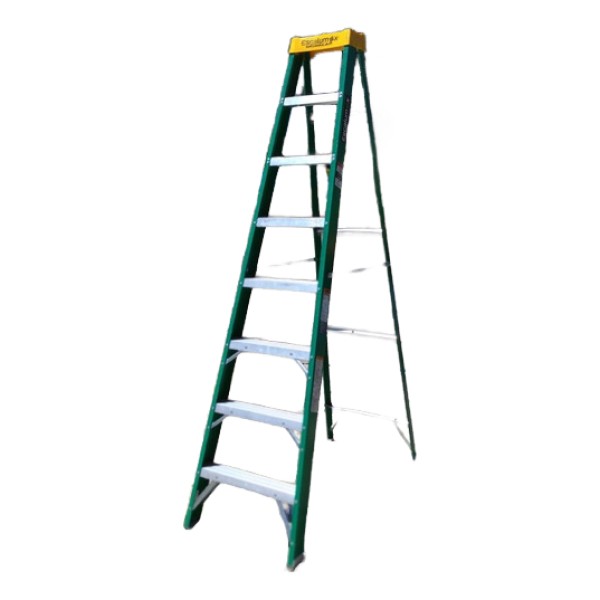 Escalera De Fibra De Vidrio Tijera Cuprum C-3217-08 - Imagen 3