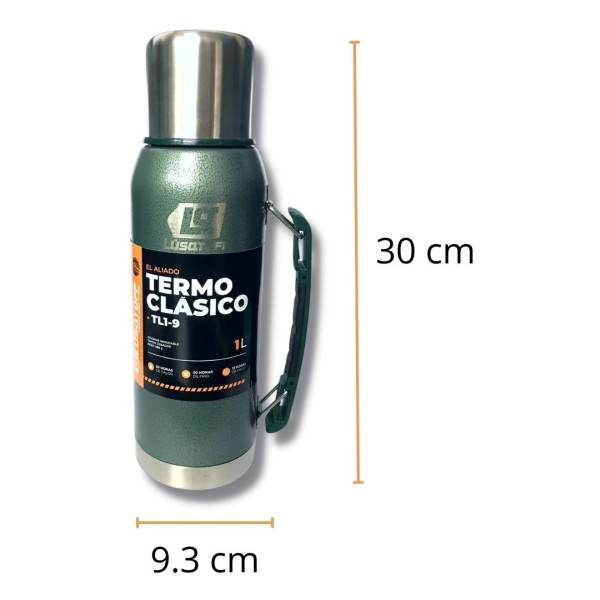 Termo 1 Litro Acero Inoxidable Lusqtoff Frio Y Calor - Imagen 8