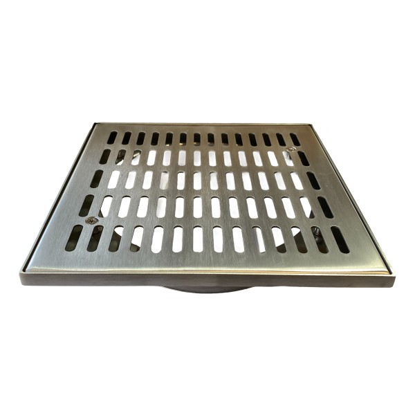 Rejilla Con Marco Para Baño 20x20cm Acero Inoxidable - Imagen 2