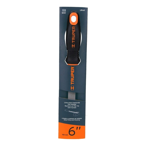 Lima Truper Plana Bastarda Con Mango 6 Lpb-6t