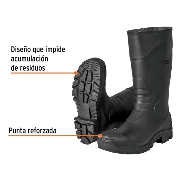Bota De Lluvia Jardin Truper Impermeable Goma Pvc - Imagen 5