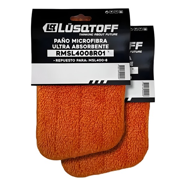Paño De Limpieza Microfibra Lüsqtoff Rmsl4008r01 Naranja