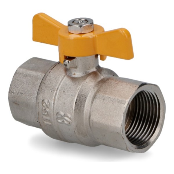 Llave Esférica Para Gas 1/2 Hembra/hembra