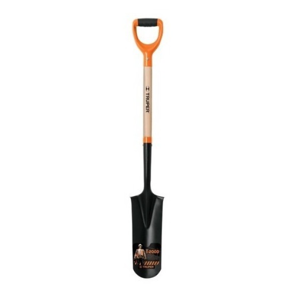 Pala Pocera Truper Media Luna Gubia Con Mango Ergonómico - Imagen 2
