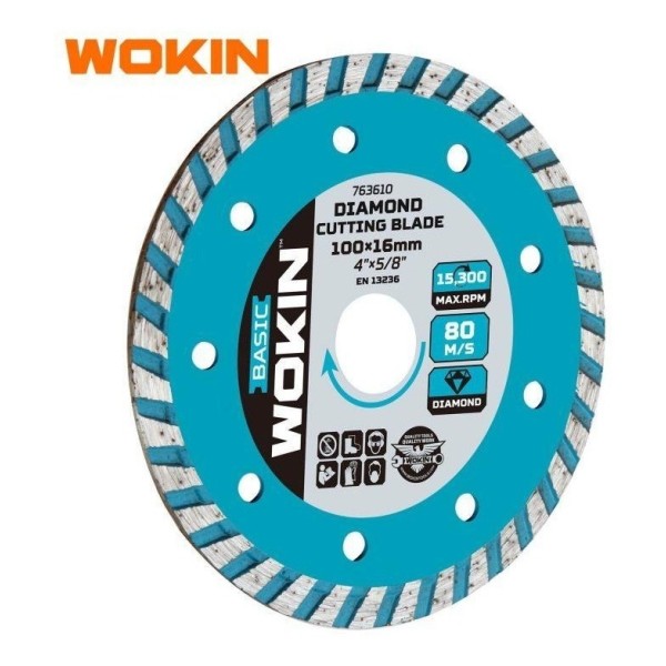 Disco Diamantado Turbo 4-1/2 X7/8 115mm X 22.2mm Wokin - Imagen 2