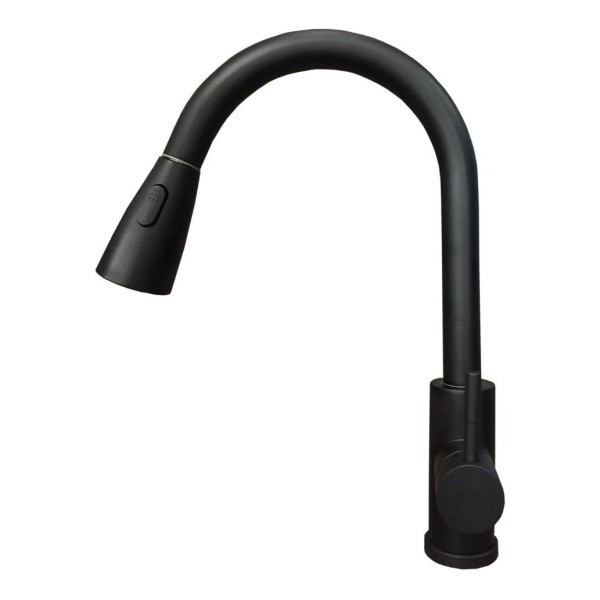 Grifo Cocina Monocomando Rimontti Extensible Negro Mate - Imagen 3