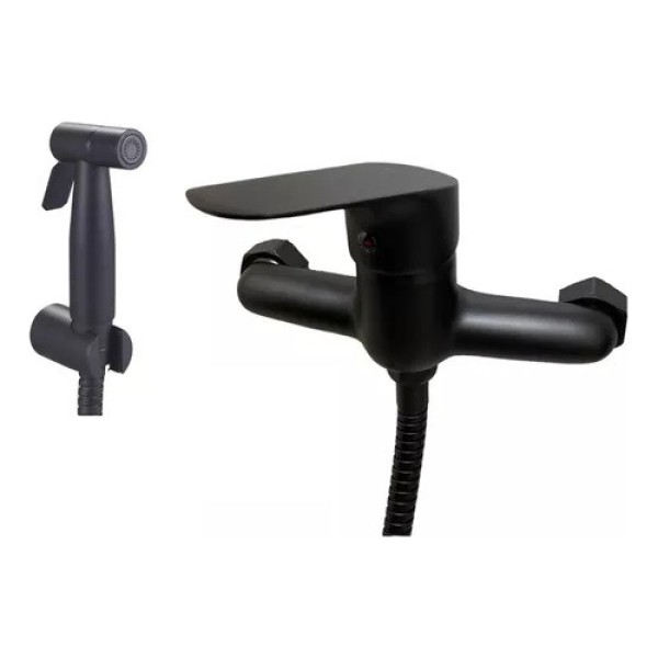 Ducha Higiénica Bidet 15cm Negro Mate Wico Rimontti - Imagen 2