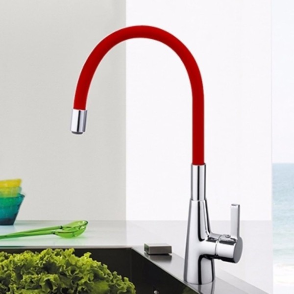Monocomando Cocina Mesada Pico Alto Flexible 5 Años Garantía - Imagen 18