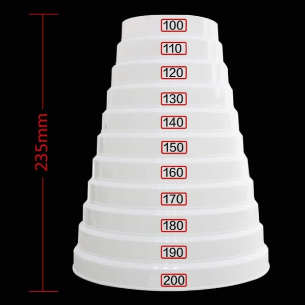 Cono Reductor 100 A 200mm Para Extractores De Aire - Imagen 2