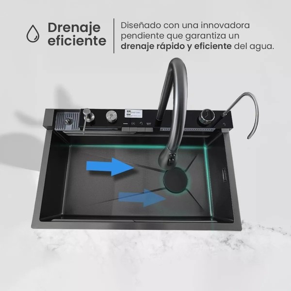Pileta Digital Cocina Completa Acero Inox 304 Mas Accesorios - Imagen 5