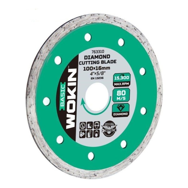 Disco Diamantado Continuo 4-1/2 X7/8 115mm X 22.2mm Wokin