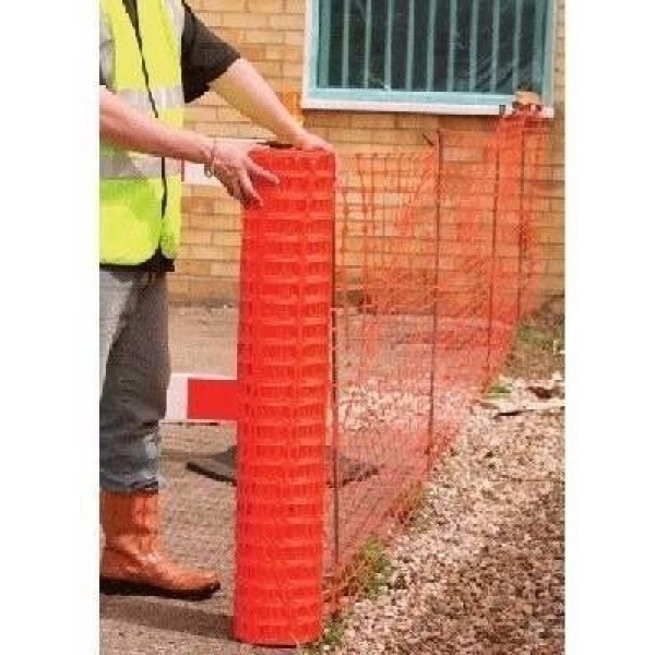 Malla Naranja Seguridad Para Obra Construcción 1.2 X 50 Mts! - Imagen 3